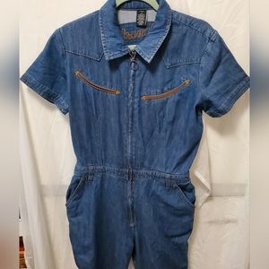 Wrangler denim jumpsuit women's size large